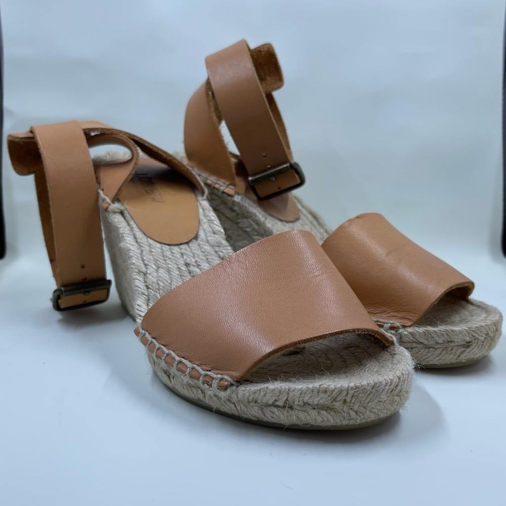 J. Crew Leather Sandal Wedge